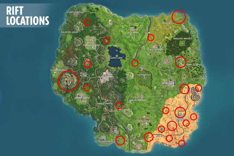  Rift locations revealed