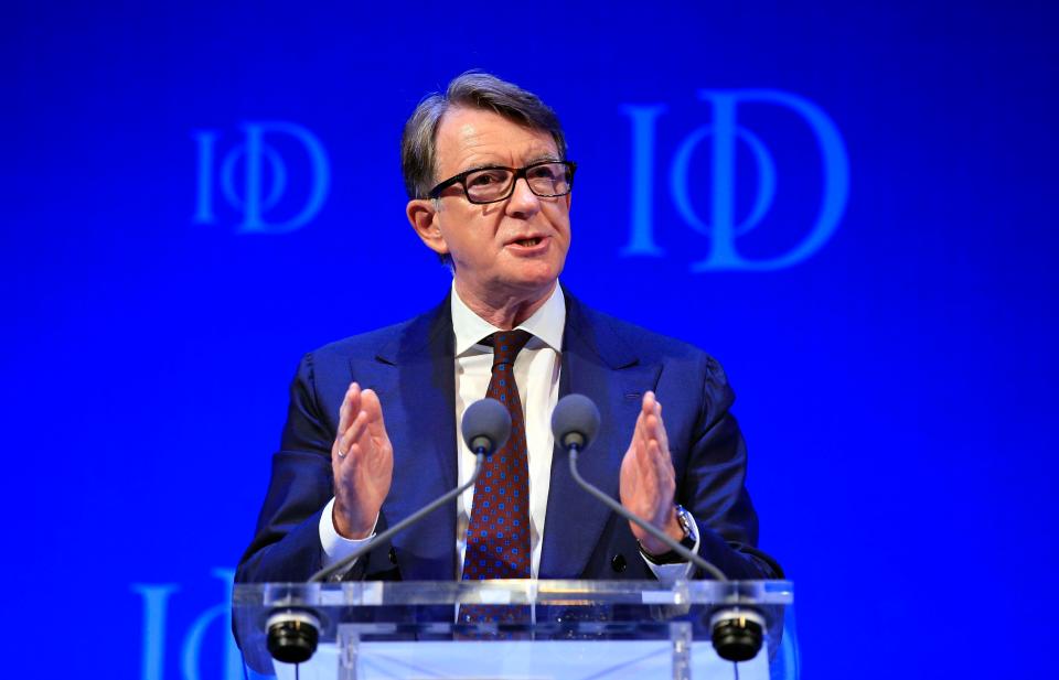  Peter Mandelson, the key ally of Tony Blair, held the event at his London home last month