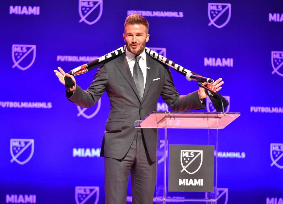  David Beckham's new team are expected to play their first season in 2020