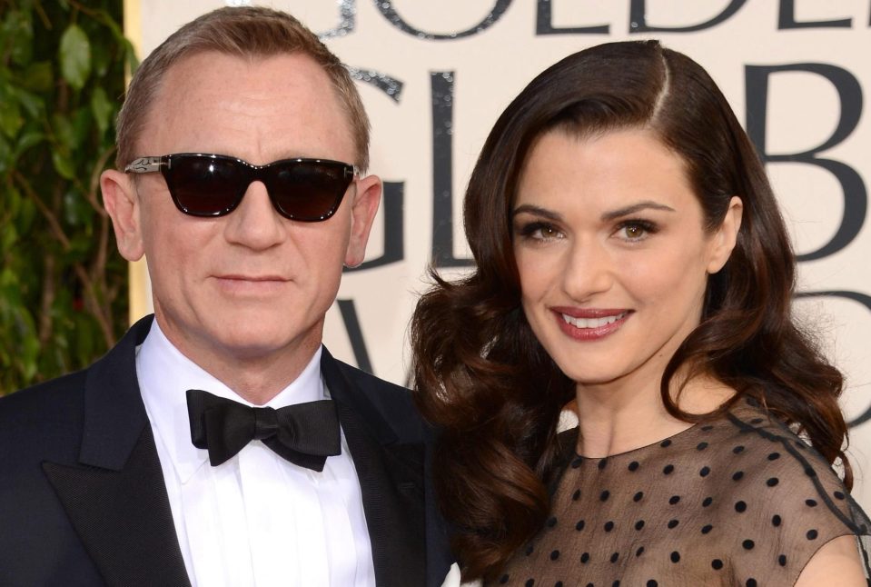 Daniel Craig with his wife Rachel Weisz, at the Golden Globe awards
