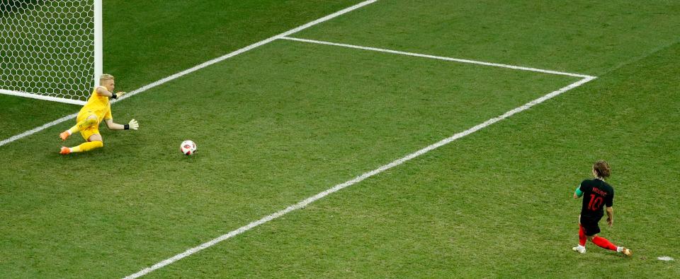  Schmeichel impressed at the World Cup, saving three penalties as Denmark were knocked out by finalists Croatia