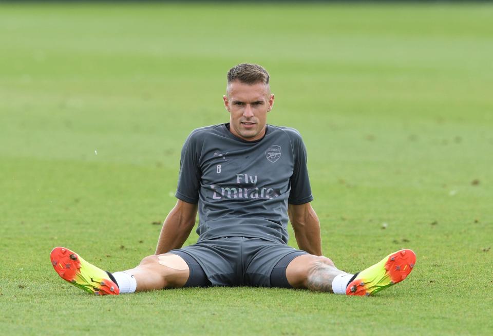  Aaron Ramsey is in a race to be fit for the start of the Premier League season