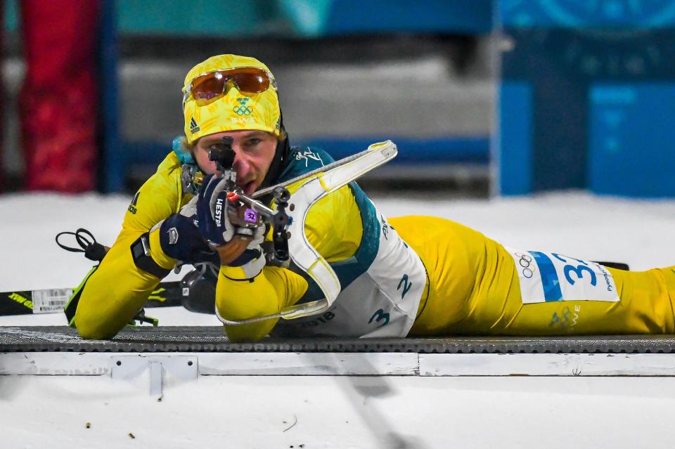  The Swede won gold in the men's relay