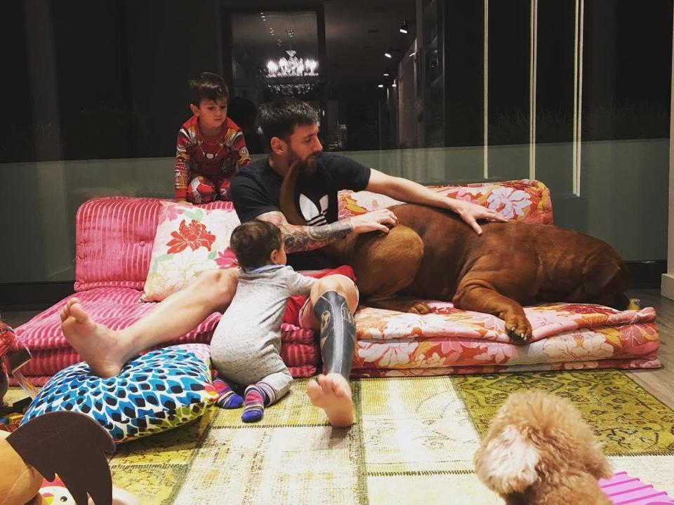  Messi and wife Antonella Roccuzzo have three children together: Thiago, Mateo and Ciro