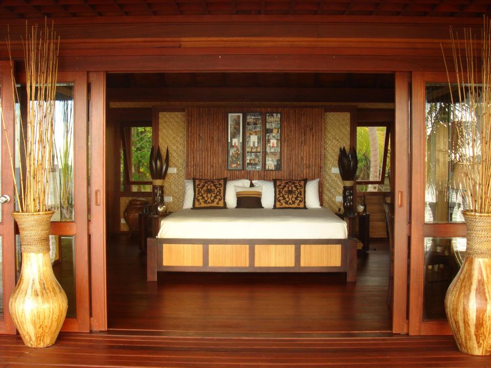 The luxurious bungalow is maintained by staff on the island, who also have their own accommodation