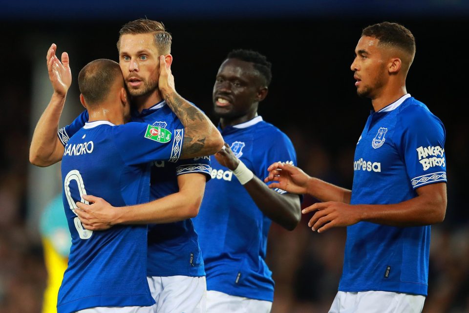  Gylfi Sigurdsson with his first goal of the season