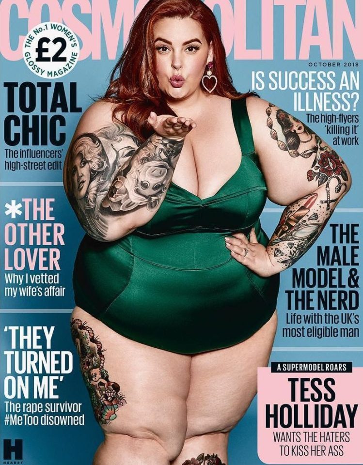  Piers Morgan has ripped into Cosmopolitan magazine for using a plus sized model on the cover
