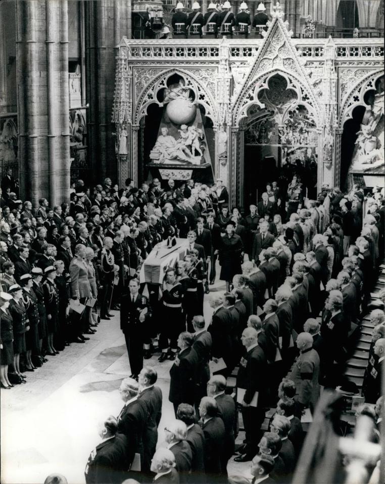 Lord Mountbatten's funeral in 1979