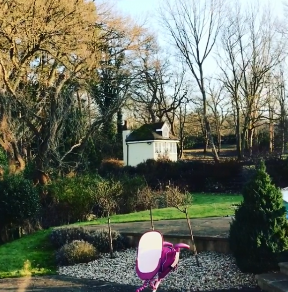  A pretty outdoor house offers more space for the kids to play