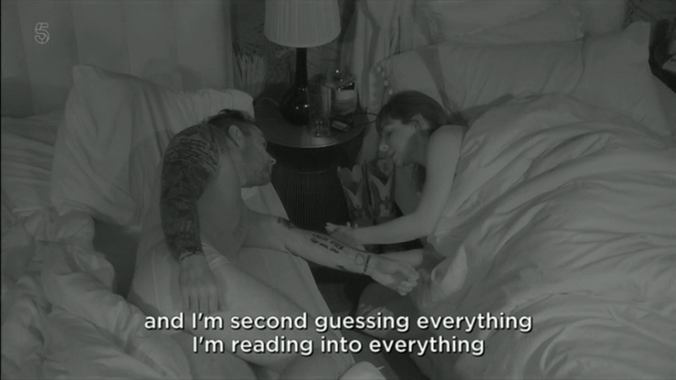  The pair's heart to heart was nearly drowned out by snoring in the background