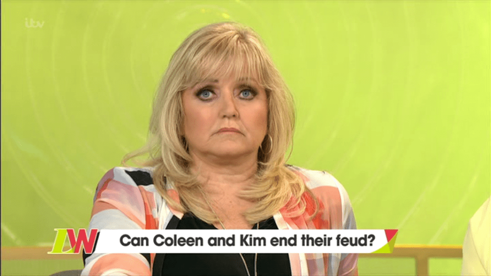 Coleen's sister Linda also interrupted Kim repeatedly as she talked about her childhood abuse in reference to how she felt in the Celebrity Big Brother house last year