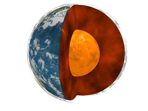  Huge glaciers covering large areas of the planet were responsible for 'squeezing' the Earth like a stress ball
