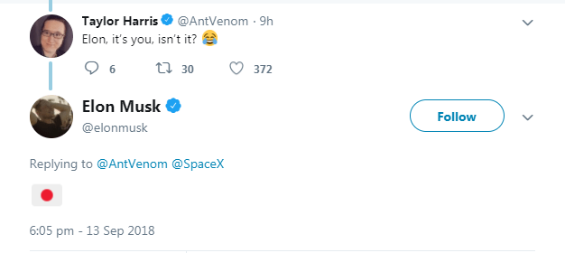  Elon Musk hinted that the passenger may be Japanese