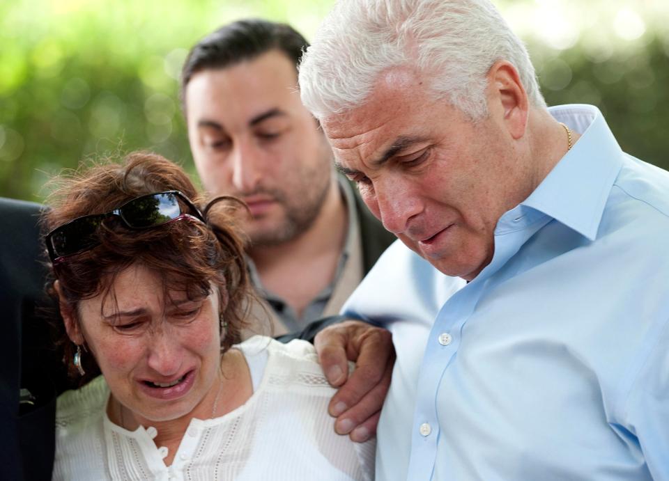  Amy's family cry after news of her death spreads around the world