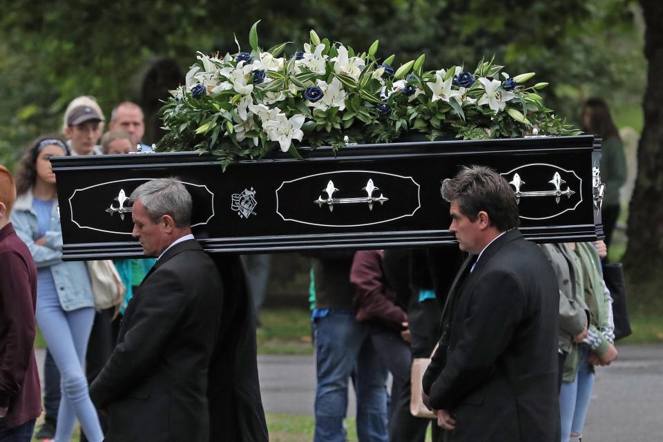  Lucy's funeral was held on Monday 27 August at Hollybrook cemetery in Shirley, Southampton