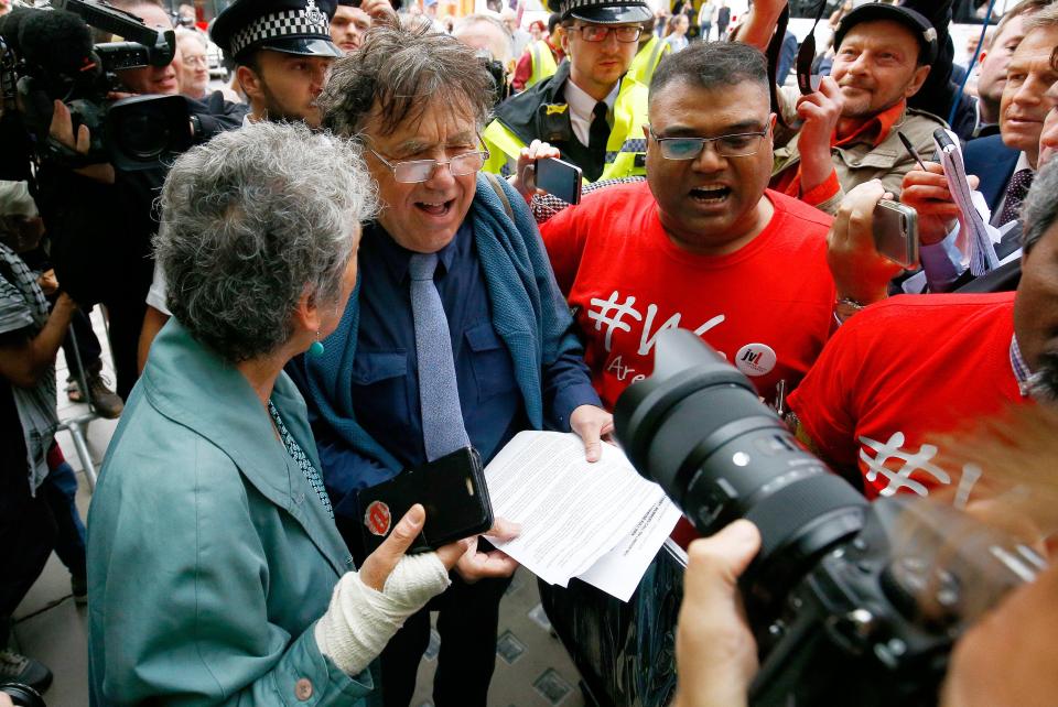  Controversial Corbyn ally Pete Willsman arriving at a meeting of the Labour NEC in London