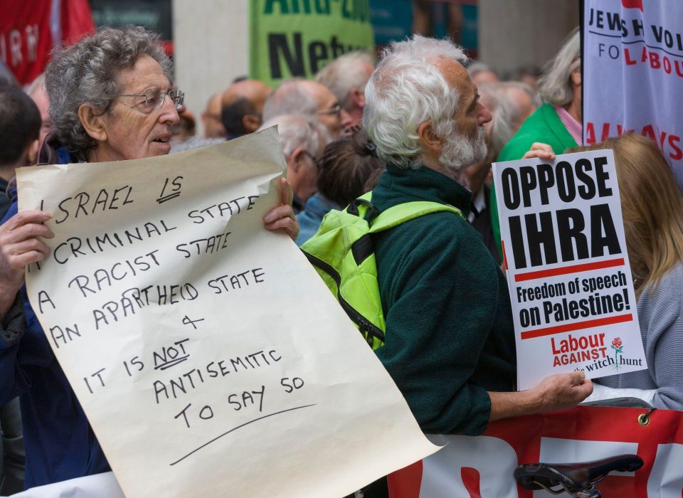  More protesters arguing against a tougher stance