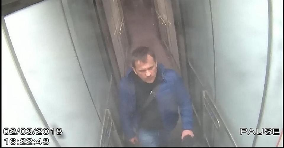 Petrov is also seen arriving at Gatwick airport