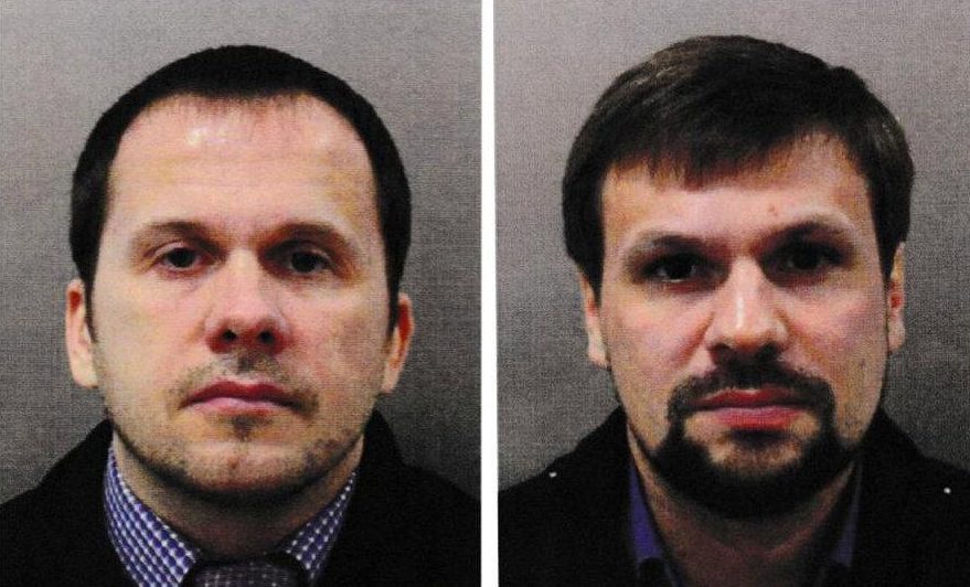 Alexander Petrov and Ruslan Boshirov have been named as suspects in the police investigation into the attempted hit on the Skripals in Salisbury