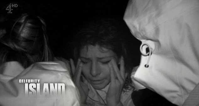  Roxanne burst into tears in the middle of her first night on the island after the smoke from the camp bonfire reminded her of a blaze at her family home when she was 16