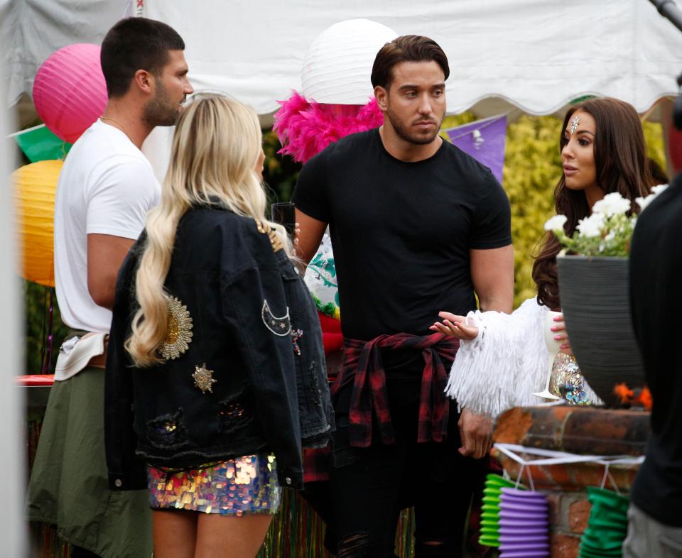  Yaz is thought to have started the argument by asking Amber why she is never invited out with the other Towie girls