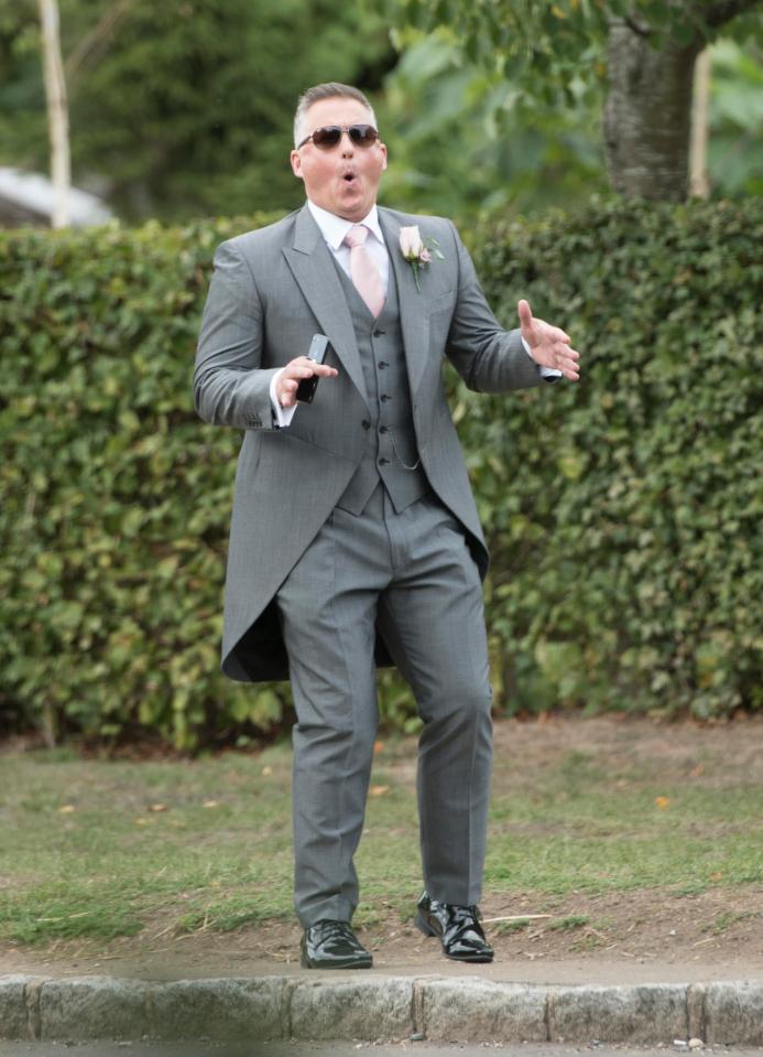  The retired cricketer appeared jittery as the ceremony approached