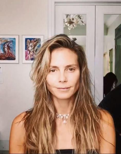  Heidi Klum shared her Emmys 2018 make over with her fans on Instagram