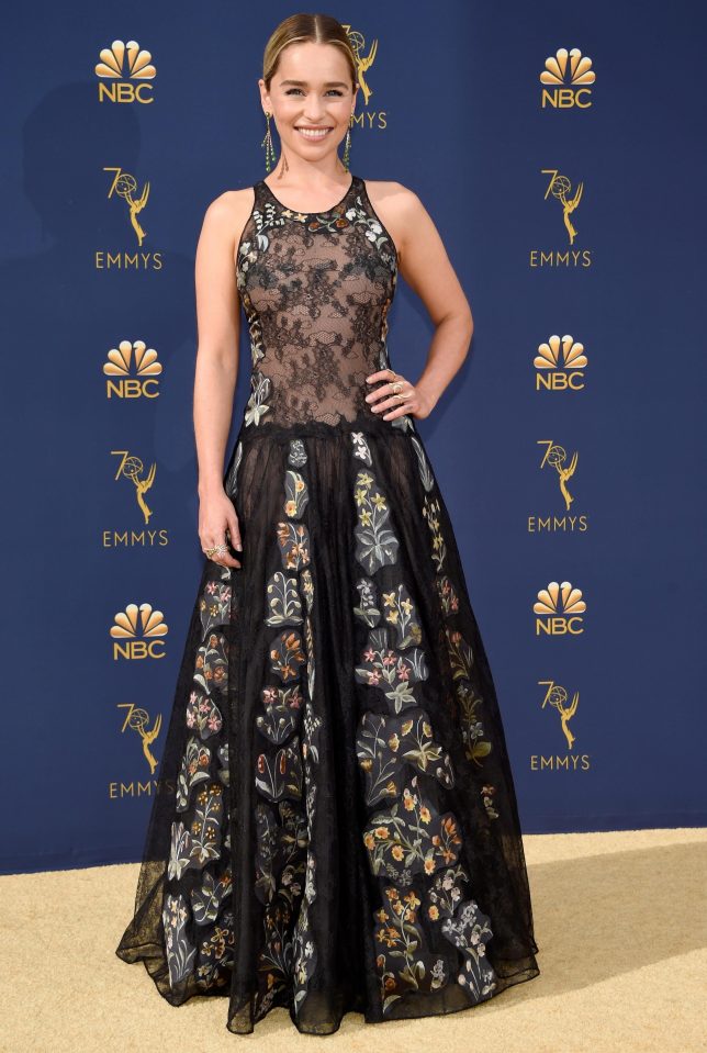 And Game Of Thrones beauty Emilia Clarke was praised for her sartorial choice on the evening
