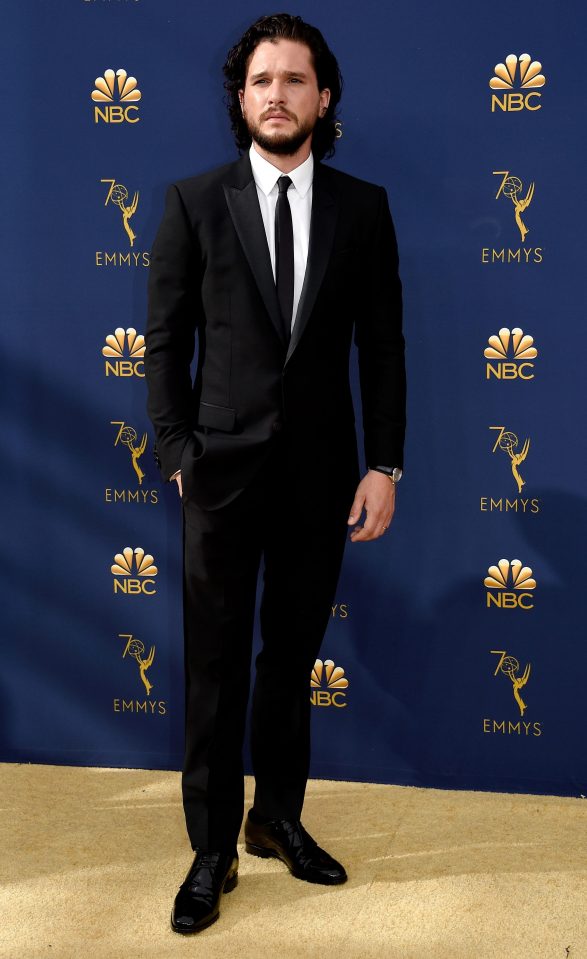  Game Of Thrones actor Kit Harrington looked dapper in a smart tuxedo