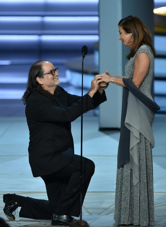  On the night Oscars director Glenn Weiss was hailed the 'biggest winner' after he proposed to his girlfriend Jan Svendsen after picking up his award