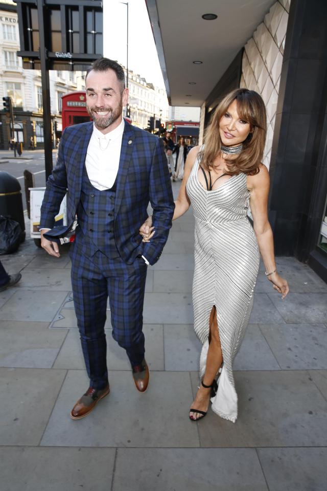  Ben turned up with former Wag Lizzie Cundy