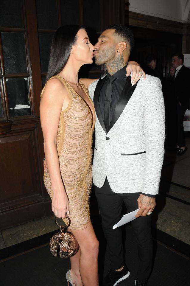  The pair were seen kissing at the start of the night