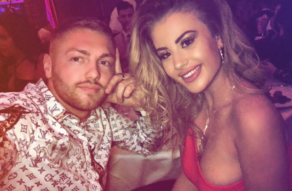  Chloe has since moved on and looked cosy with Jack Harrison at the Reality Television Awards this week