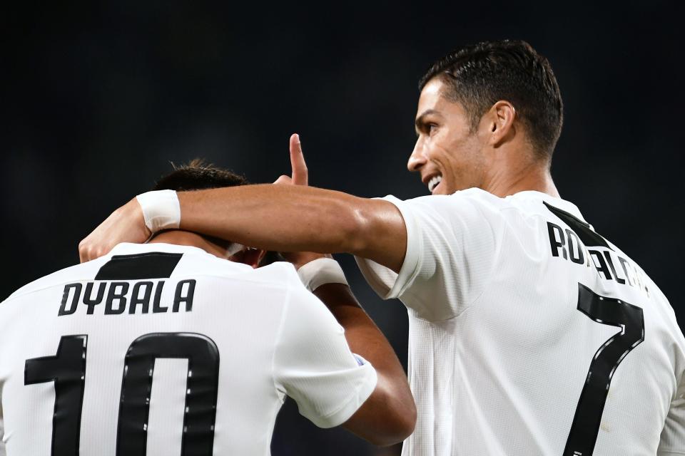 Paulo Dybala and Cristiano Ronaldo make up a fearsome strikeforce at Juve