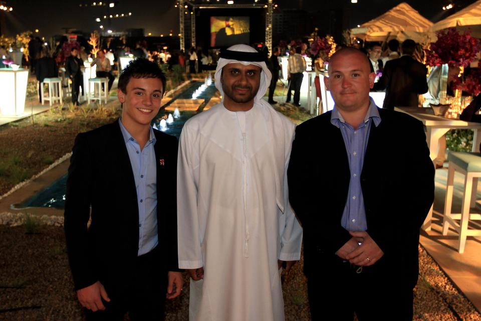  Tom, seen here in Abu Dhabi in 2010, was with his dad right up until the end