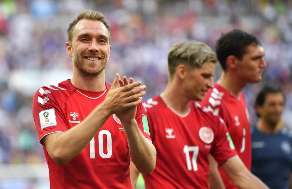 Christian Eriksen and Denmark are set to field a full-strength side against the Welsh