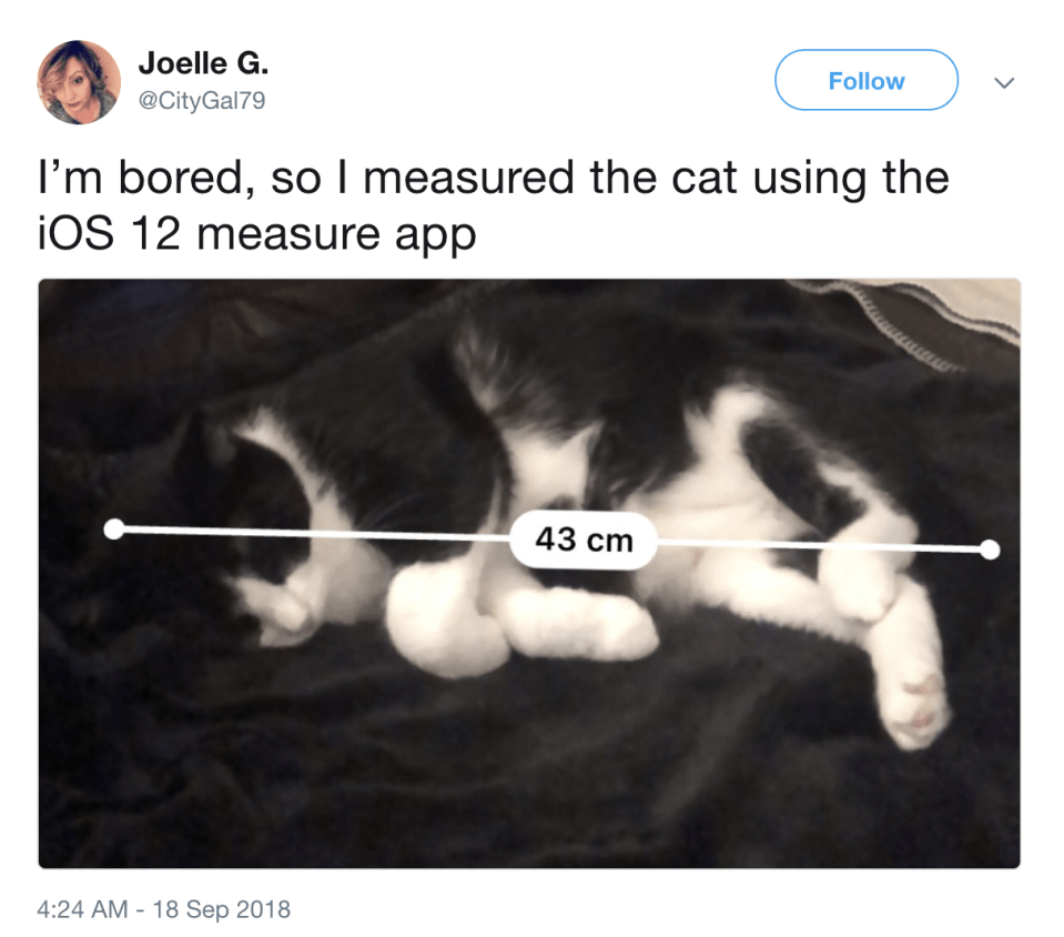  The Measure app will work better on newer phones with more powerful camera systems