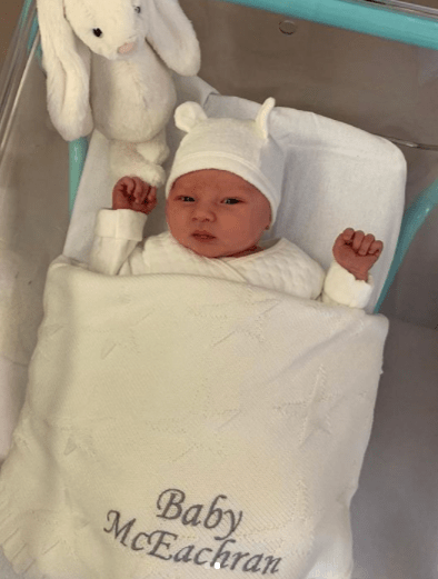  Lillie also posted a sweet snap online and thanked Josh for being 'so good' throughout her 24 hour labour