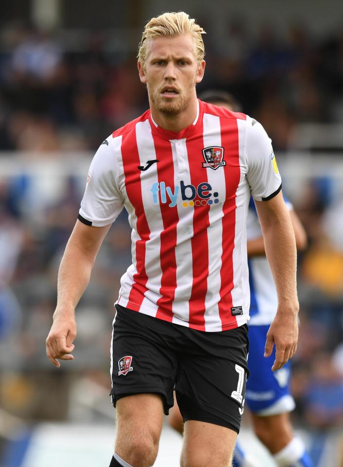  Exeter City's Jayden Stockley has 22 goals in 2018