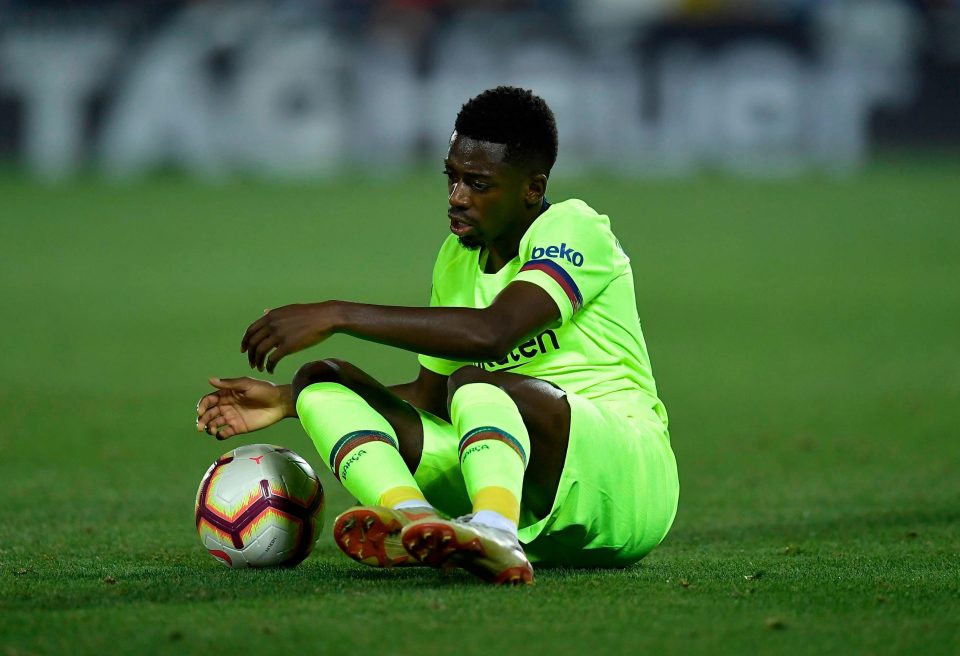  Ousmane Dembele is set to be dropped for the Champions League clash at Wembley