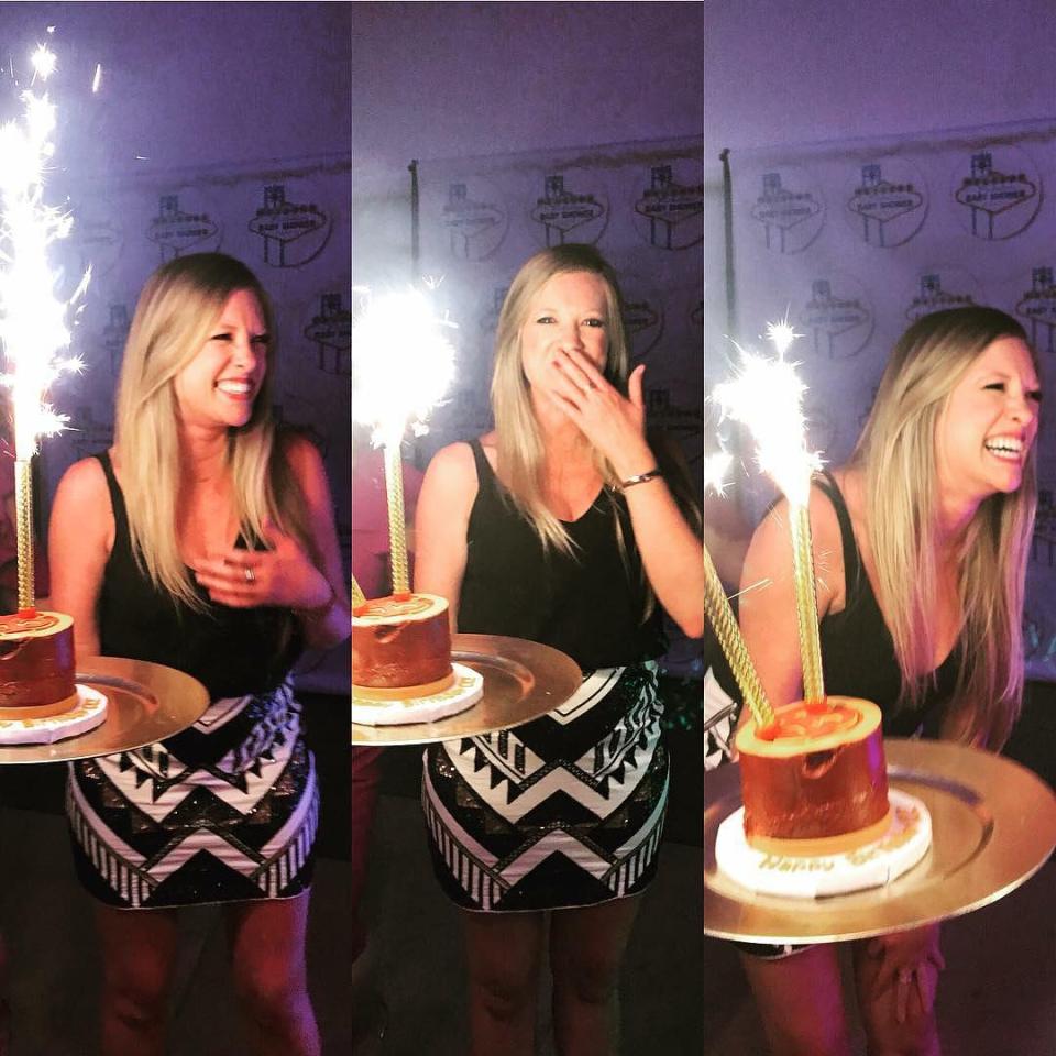  Cristy is seen here celebrating her 38th birthday in August 2018 at a bar in Florida