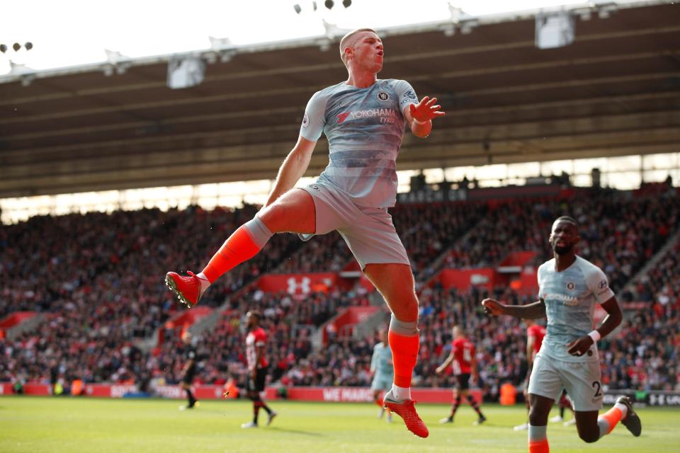 Ross Barkley doubled Chelsea's lead in the second half