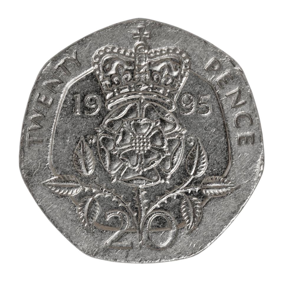  The old coins used to have the dates printed on the tails-side of the coin