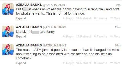  A furious Banks launched into a foul attack on Pharrell after their track together flopped