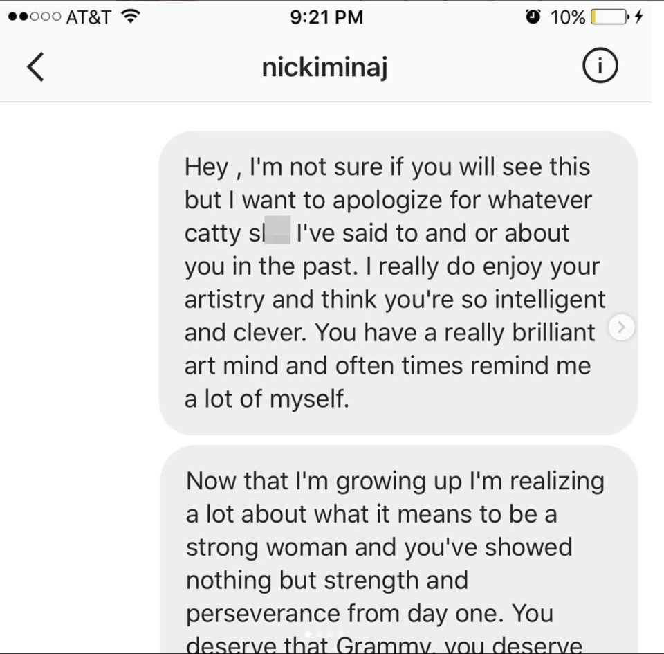  Banks ended up apologising to Nicki Minaj years after publicly criticising her
