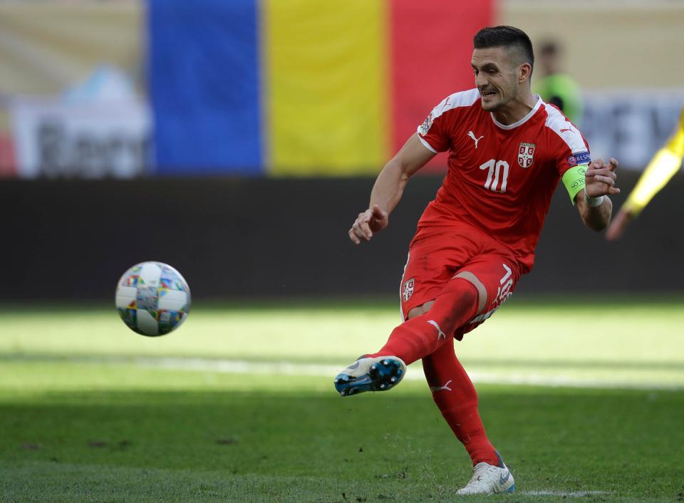 Tadic blasted his effort miles over the bar