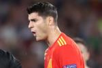 Alvaro Morata was booked as the players surrounded the referee at full time as he blew the final whistle