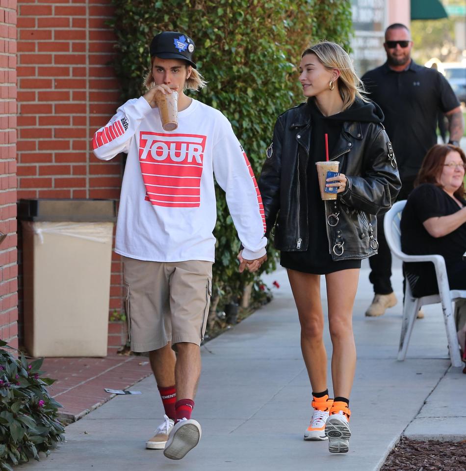  Justin Bieber and Hailey Baldwin grab a coffee in LA