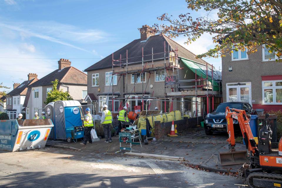  The volunteer force had been working on an extension to allow a seriously ill young boy to live at home with his parents after a life in hospital