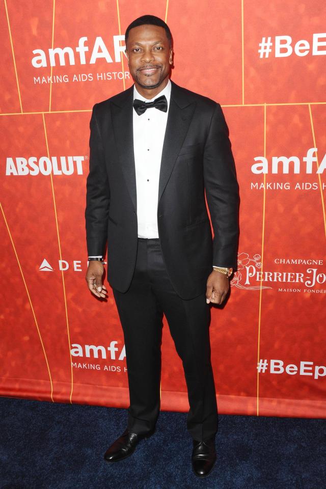  Funnyman Chris Tucker was among the guests tonight